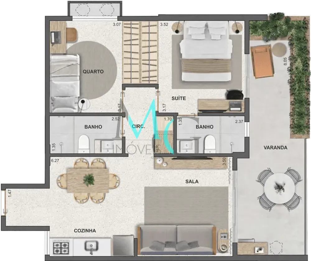 Apartamento, 1 quarto, 41 m² - Foto 46