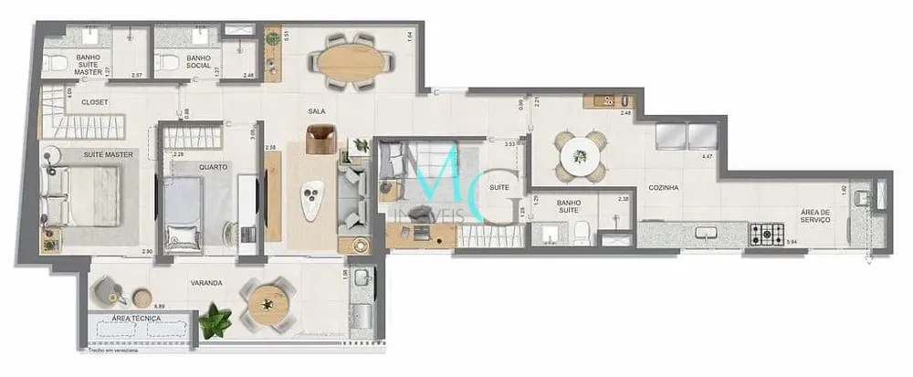 Apartamento, 3 quartos, 114 m² - Foto 52