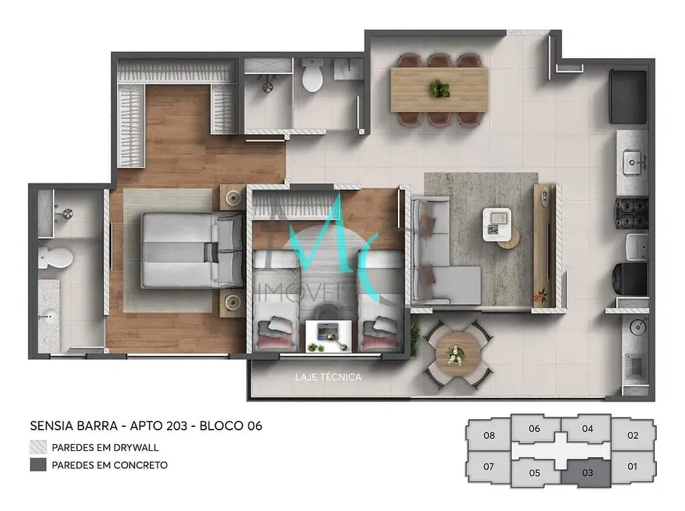 Apartamento, 3 quartos, 66 m² - Foto 47