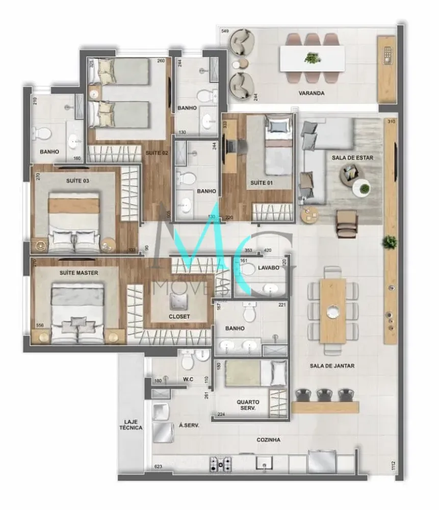 Apartamento, 3 quartos, 88 m² - Foto 120