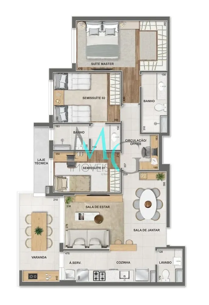 Apartamento, 3 quartos, 88 m² - Foto 116
