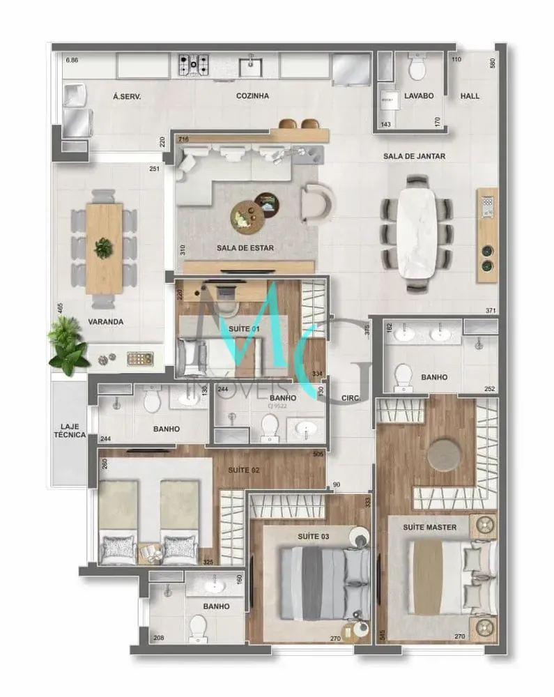 Apartamento, 3 quartos, 88 m² - Foto 24