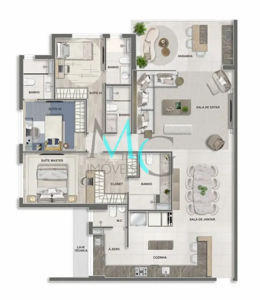 Apartamento, 3 quartos, 88 m² - Foto 121