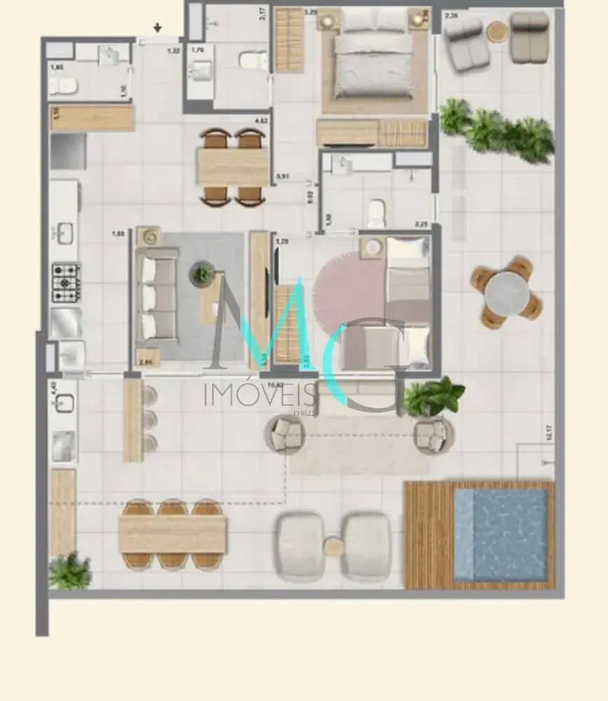Apartamento, 3 quartos, 121 m² - Foto 69