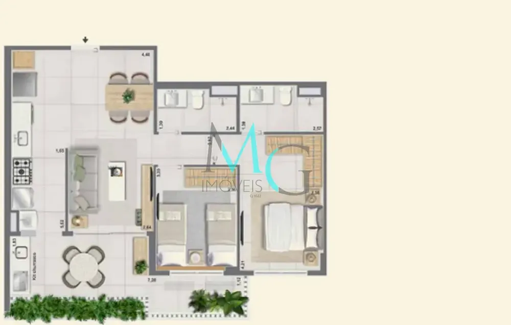 Apartamento, 3 quartos, 121 m² - Foto 67