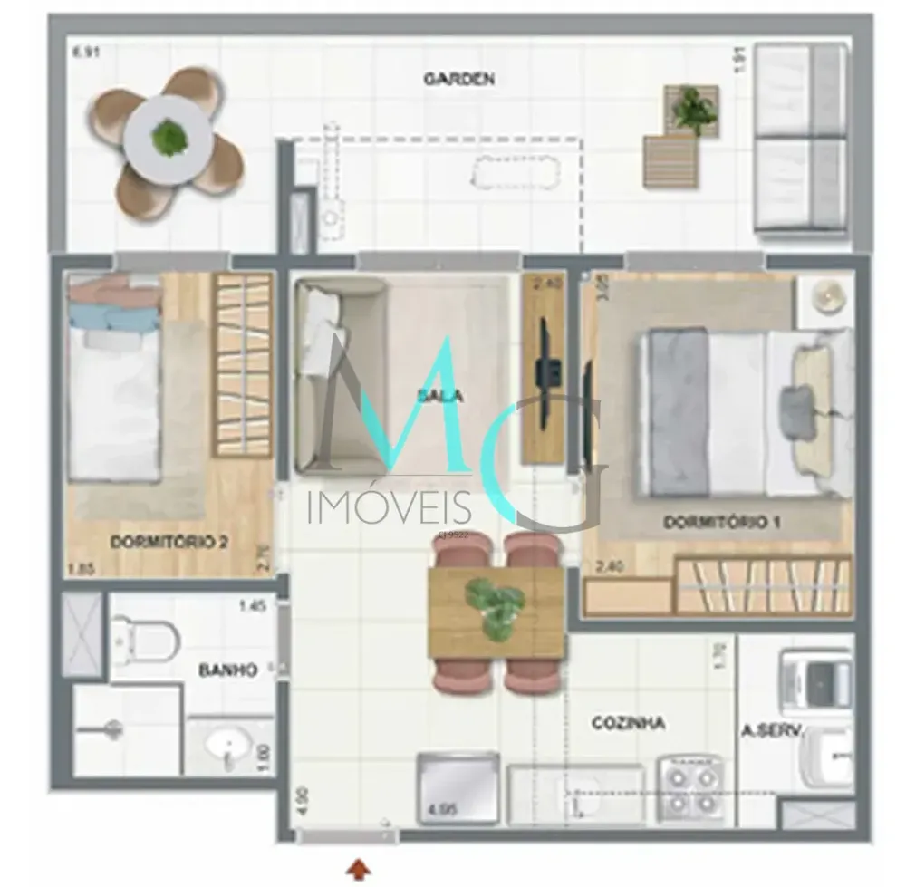 Apartamento, 2 quartos, 39 m² - Foto 33
