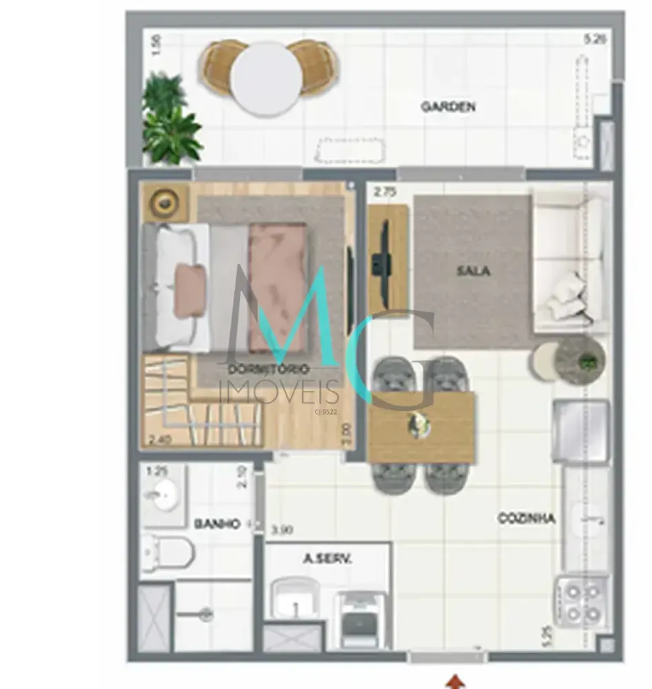 Apartamento, 2 quartos, 39 m² - Foto 32