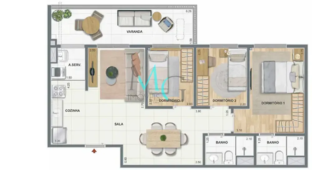 Apartamento, 2 quartos, 39 m² - Foto 35