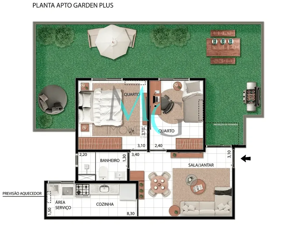 Apartamento, 2 quartos, 70 m² - Foto 8