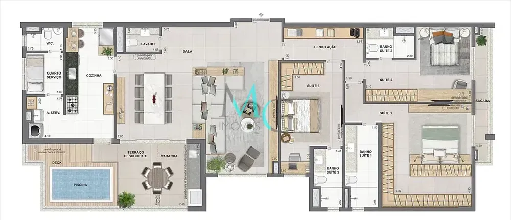 Apartamento, 3 quartos, 95 m² - Foto 54