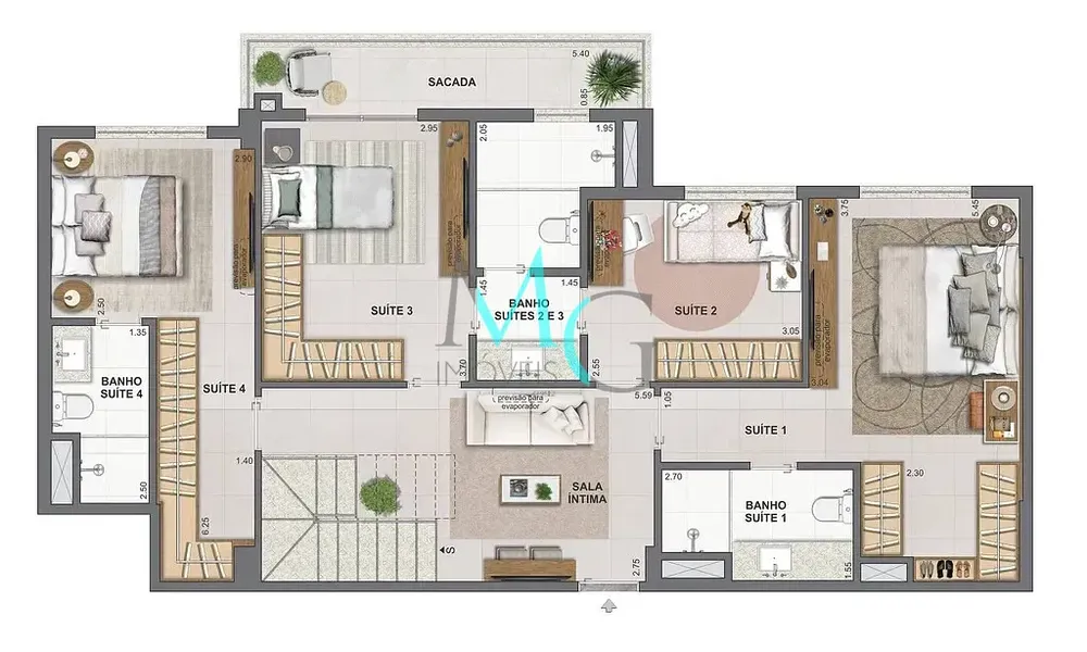 Apartamento, 3 quartos, 95 m² - Foto 57