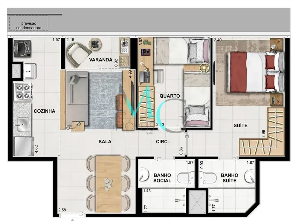 Apartamento, 3 quartos, 66 m² - Foto 29