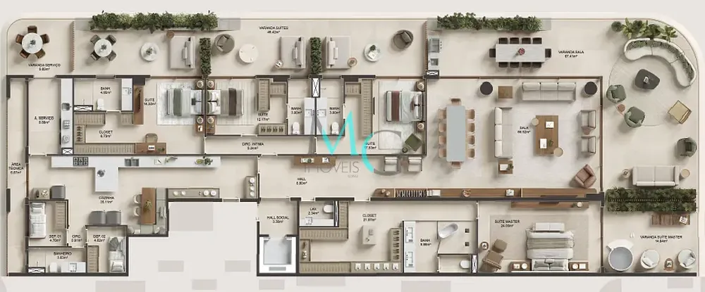 Apartamento, 4 quartos, 642 m² - Foto 35