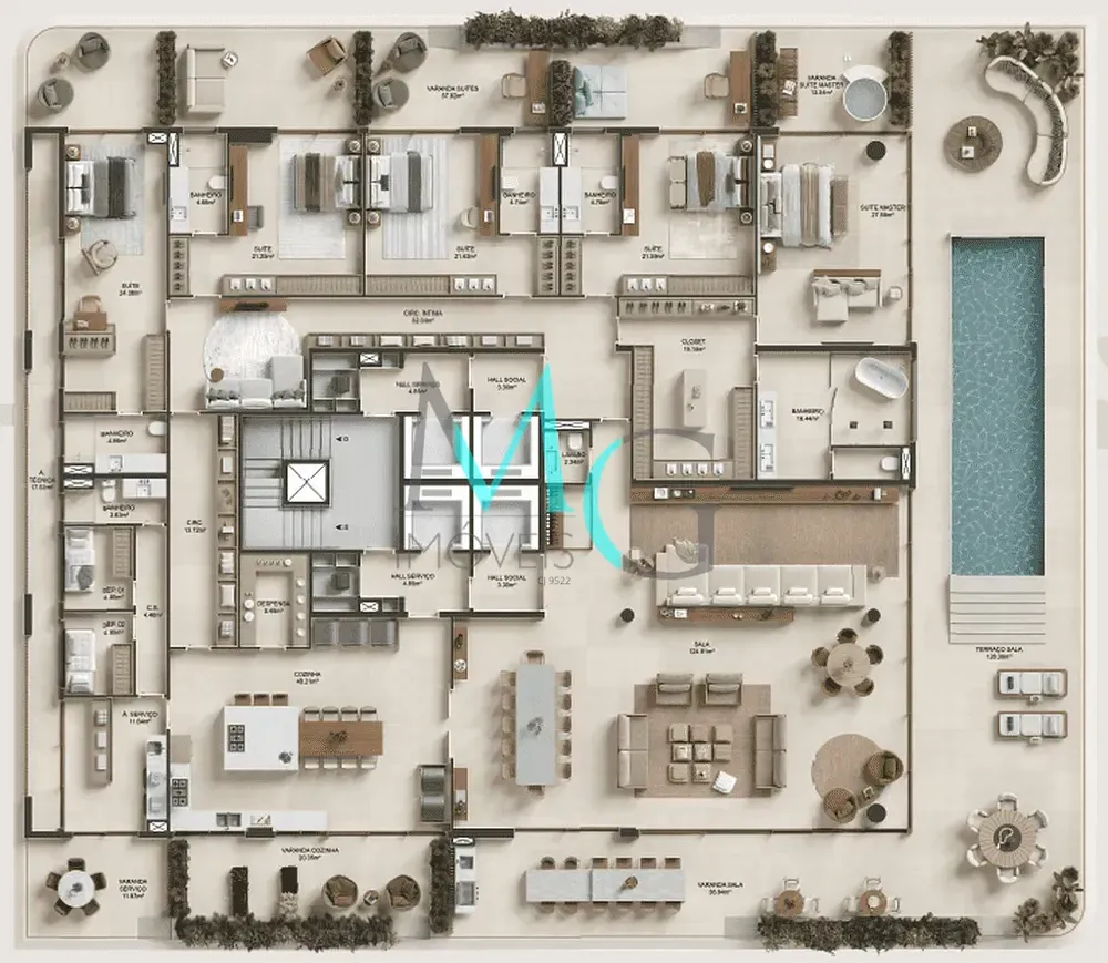 Apartamento, 4 quartos, 642 m² - Foto 39