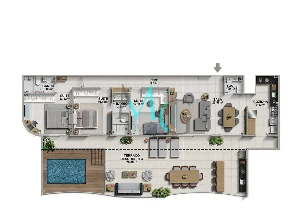 Apartamento, 3 quartos, 98 m² - Foto 8