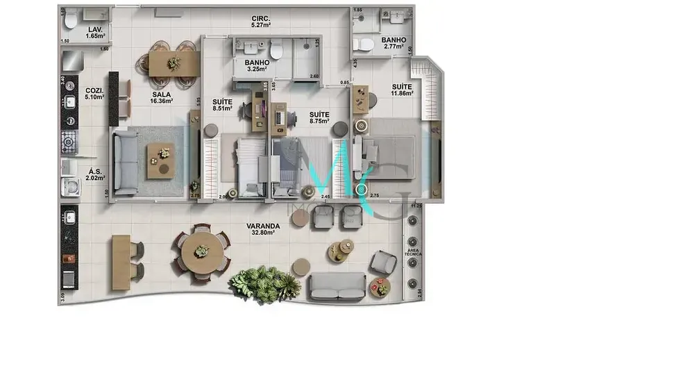 Apartamento, 3 quartos, 98 m² - Foto 24