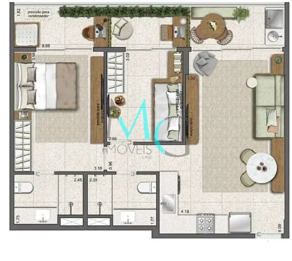 Apartamento, 3 quartos, 96 m² - Foto 32