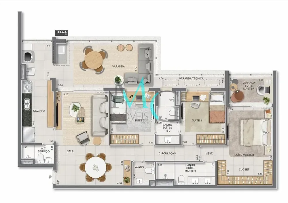 Apartamento, 4 quartos, 170 m² - Foto 63