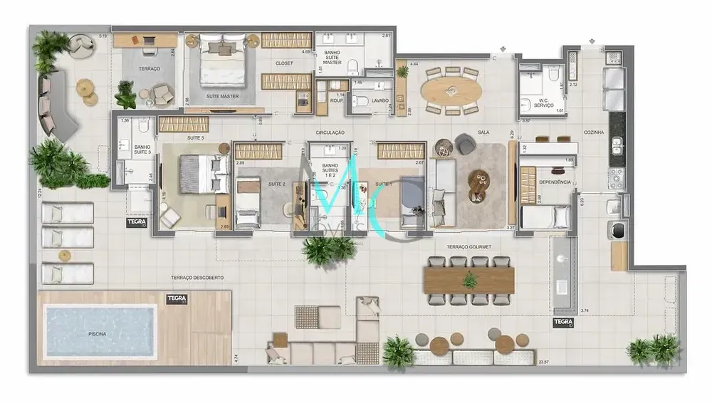 Apartamento, 4 quartos, 170 m² - Foto 89