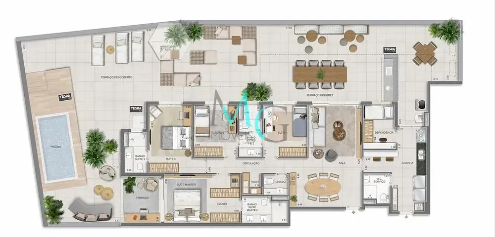Apartamento, 4 quartos, 170 m² - Foto 100