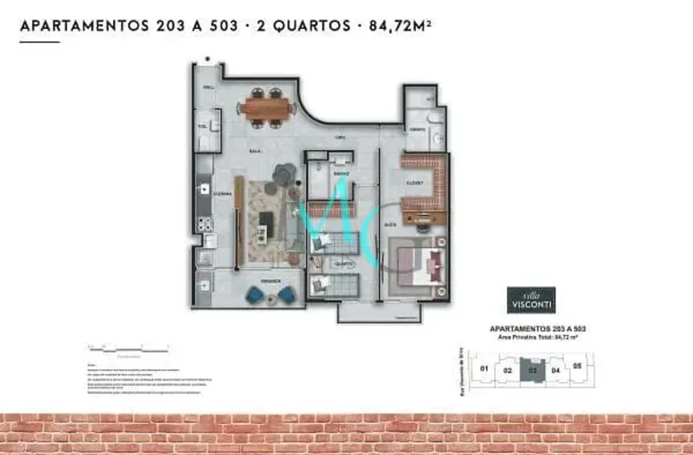 Apartamento, 2 quartos, 84 m² - Foto 50