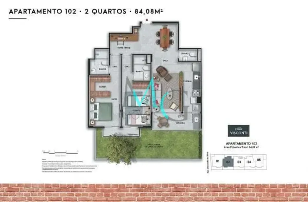 Apartamento, 2 quartos, 84 m² - Foto 9