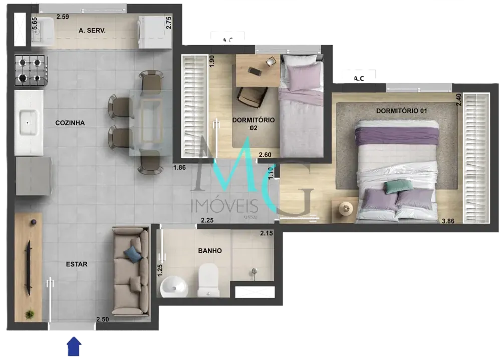 Apartamento, 1 quarto, 80 m² - Foto 16