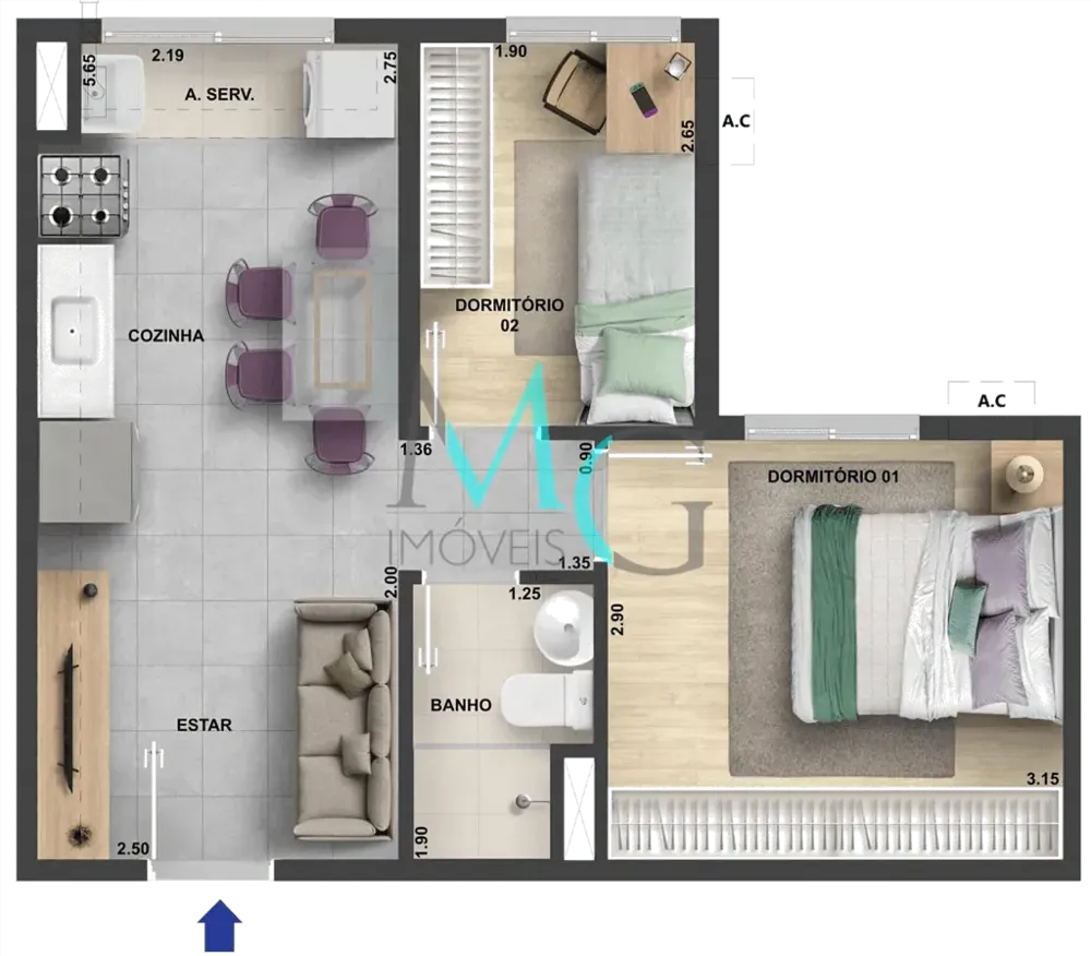 Apartamento, 1 quarto, 80 m² - Foto 13