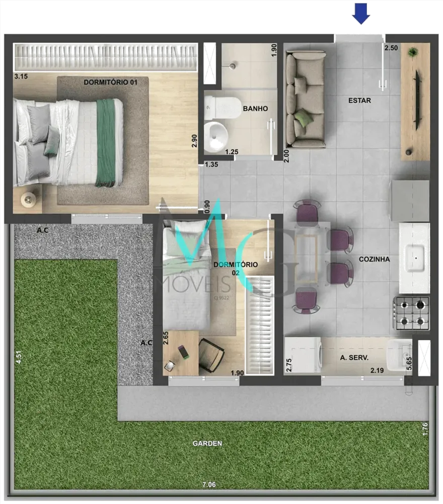 Apartamento, 1 quarto, 80 m² - Foto 17