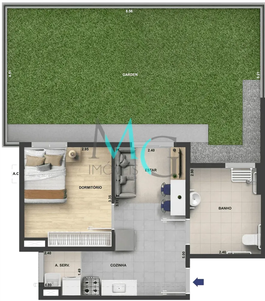 Apartamento, 1 quarto, 80 m² - Foto 19