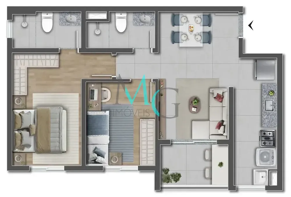 Apartamento, 2 quartos, 70 m² - Foto 15