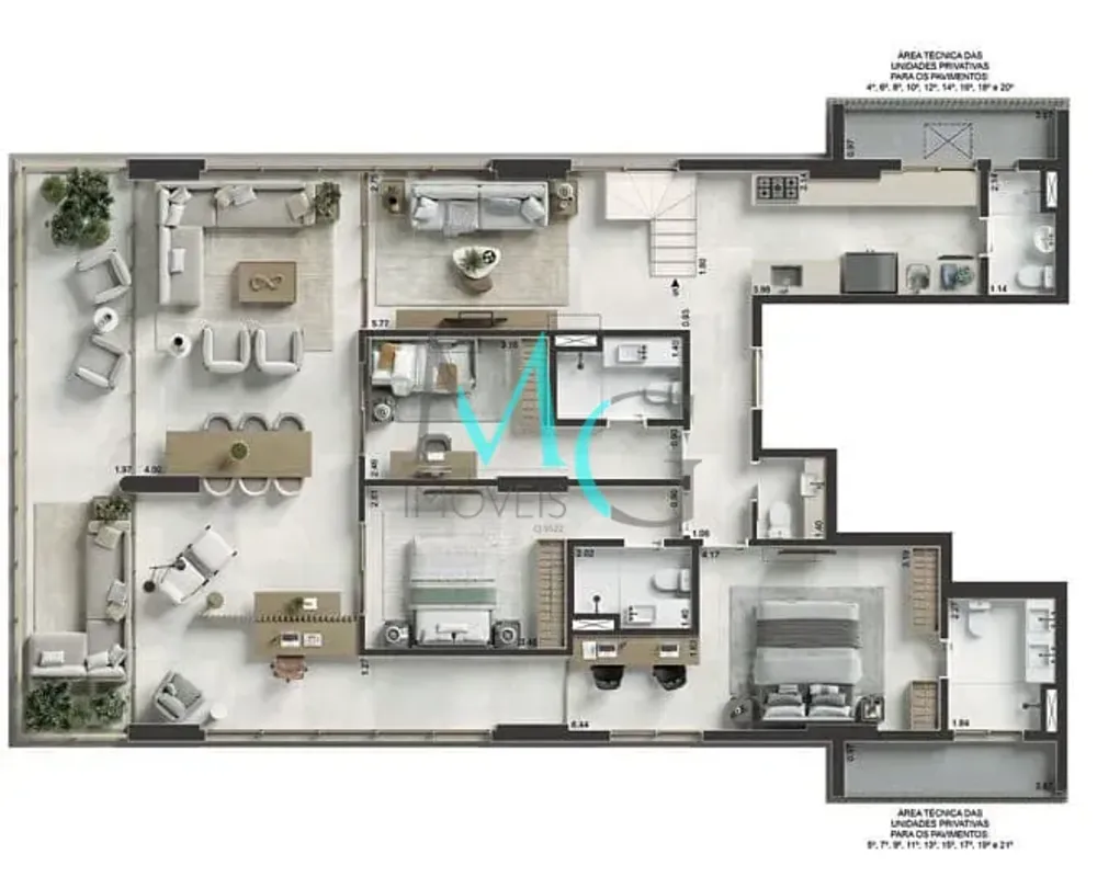 Apartamento, 3 quartos, 167 m² - Foto 24