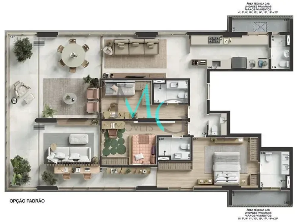 Apartamento, 3 quartos, 167 m² - Foto 5