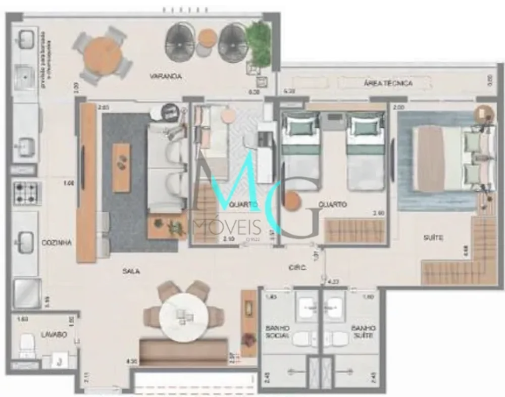 Apartamento, 3 quartos, 146 m² - Foto 21