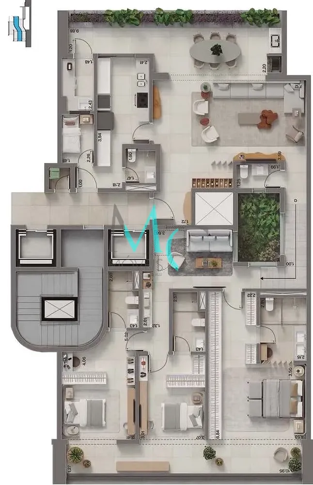 Apartamento, 4 quartos, 321 m² - Foto 19