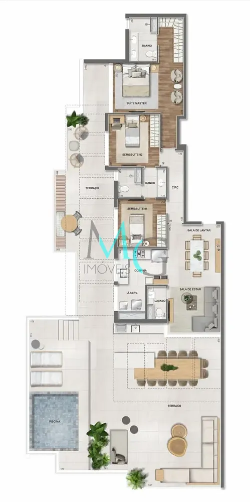 Apartamento, 2 quartos, 68 m² - Foto 2