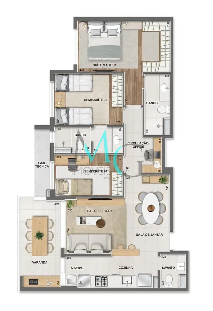 Apartamento, 2 quartos, 68 m² - Foto 116