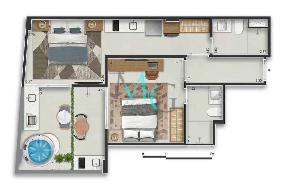 Apartamento, 2 quartos, 41 m² - Foto 47