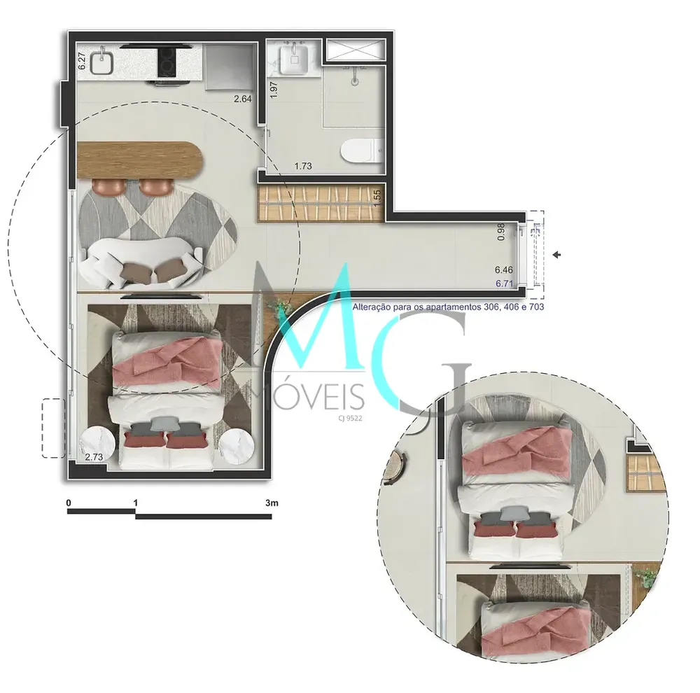 Apartamento, 2 quartos, 41 m² - Foto 66