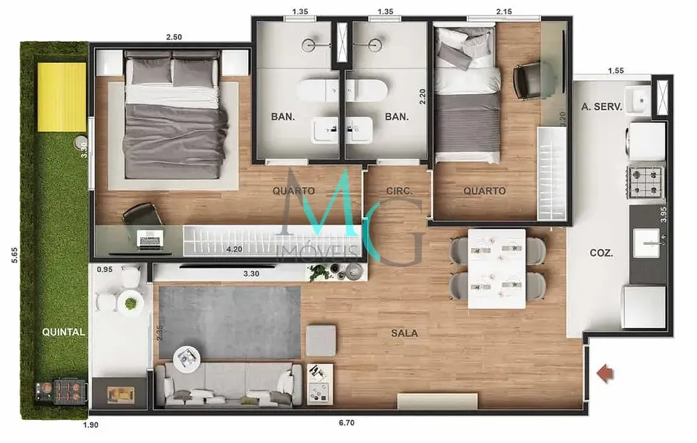 Apartamento, 1 quarto, 30 m² - Foto 25