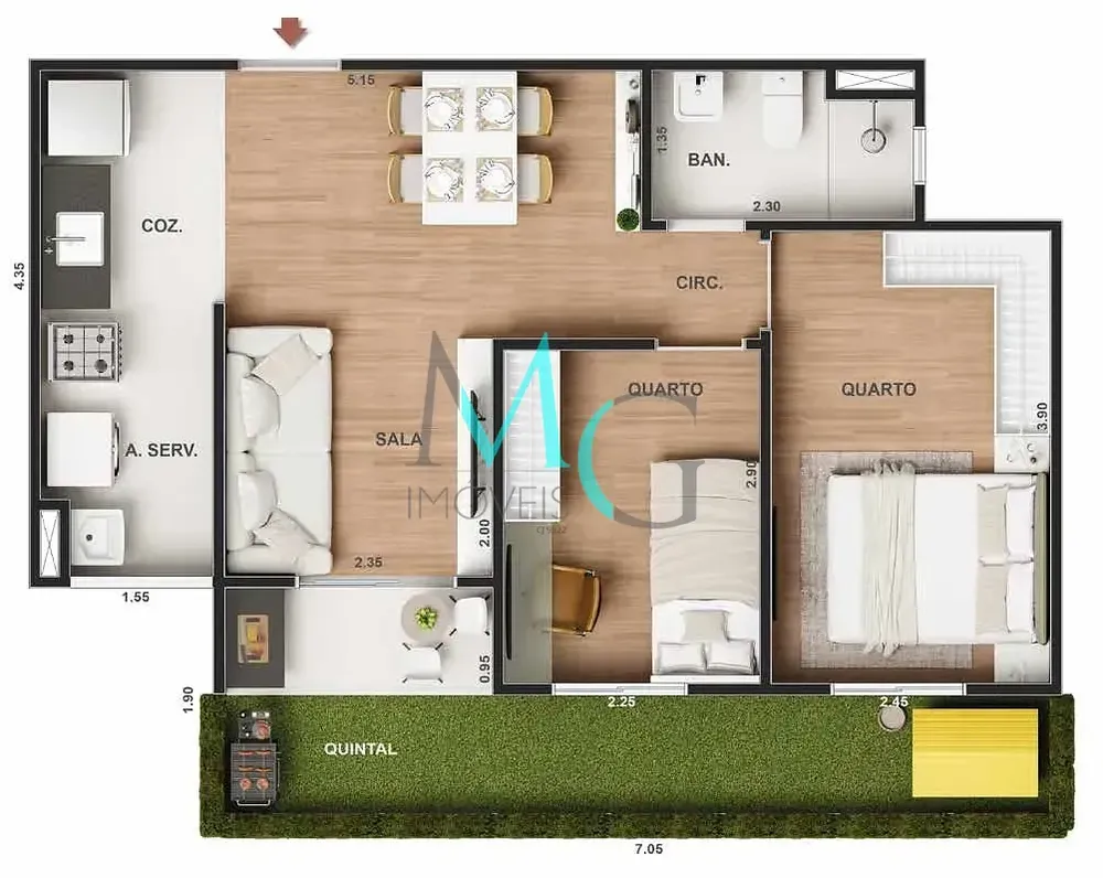 Apartamento, 1 quarto, 30 m² - Foto 23