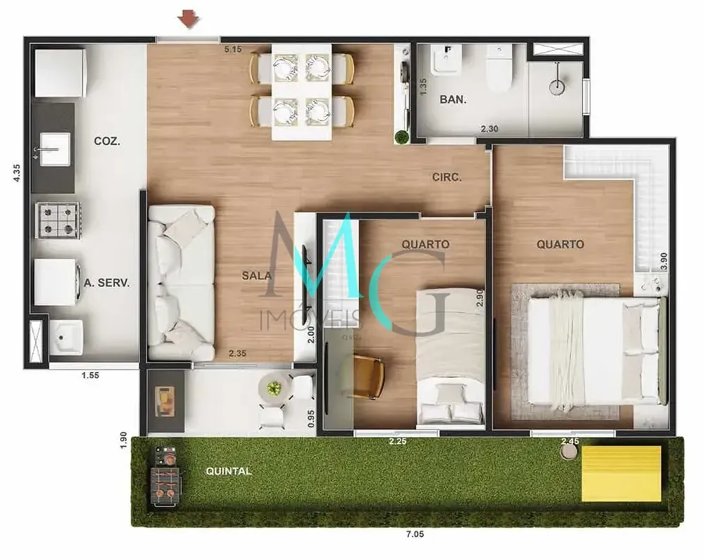Apartamento, 1 quarto, 30 m² - Foto 22
