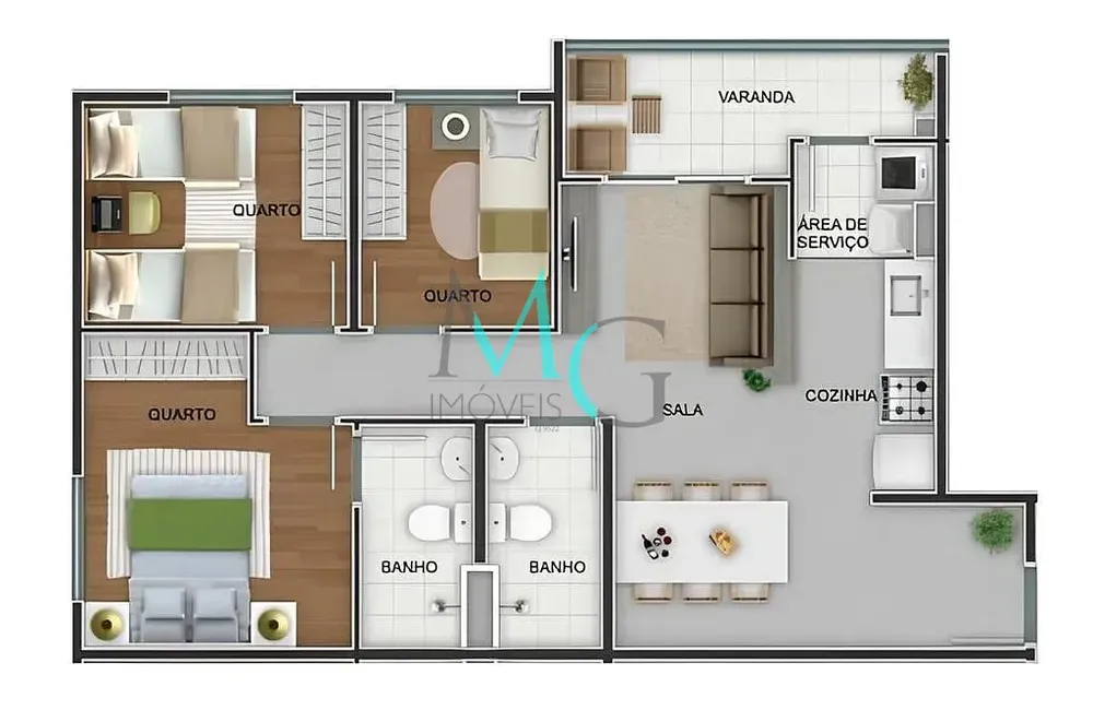 Apartamento, 2 quartos, 52 m² - Foto 54