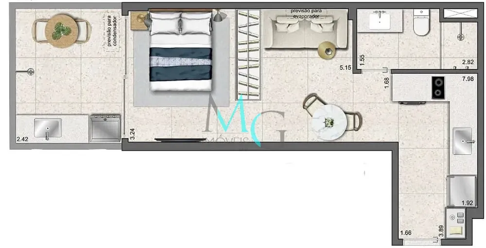 Apartamento, 1 quarto, 30 m² - Foto 28