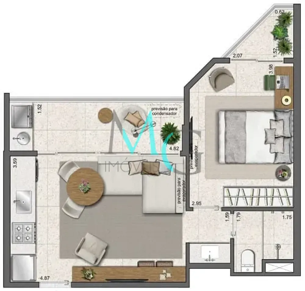 Apartamento, 1 quarto, 30 m² - Foto 8