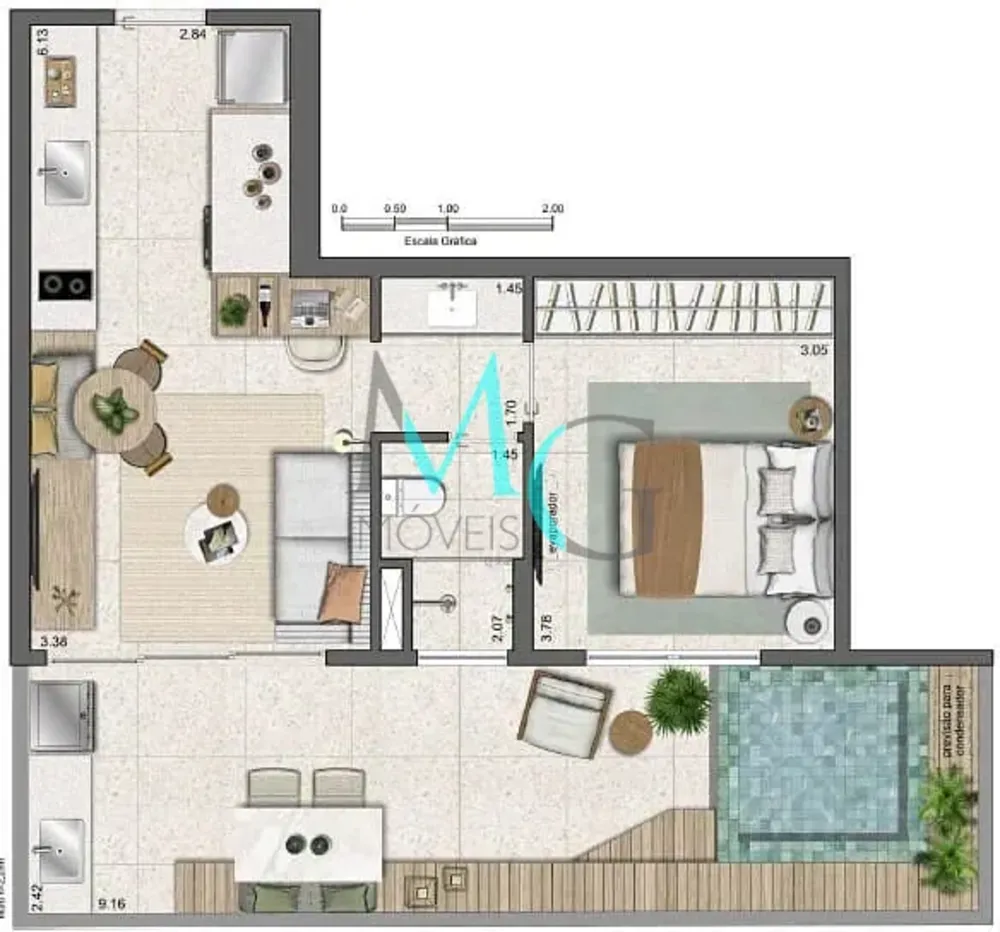 Apartamento, 1 quarto, 30 m² - Foto 31