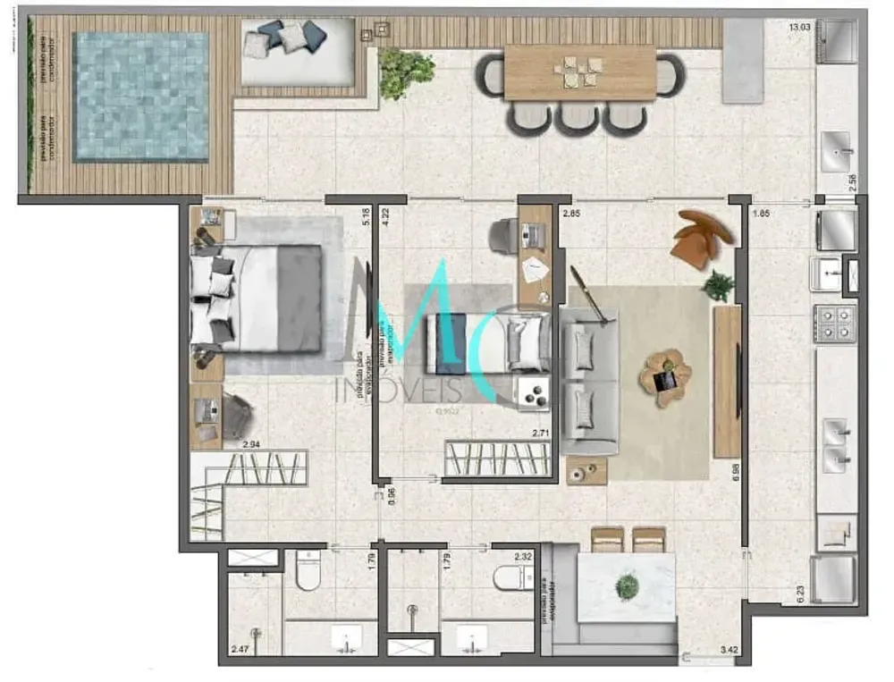 Apartamento, 1 quarto, 30 m² - Foto 34