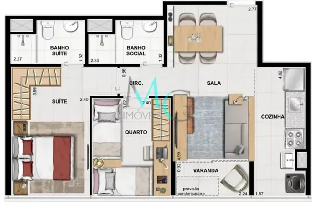 Apartamento, 3 quartos, 65 m² - Foto 10