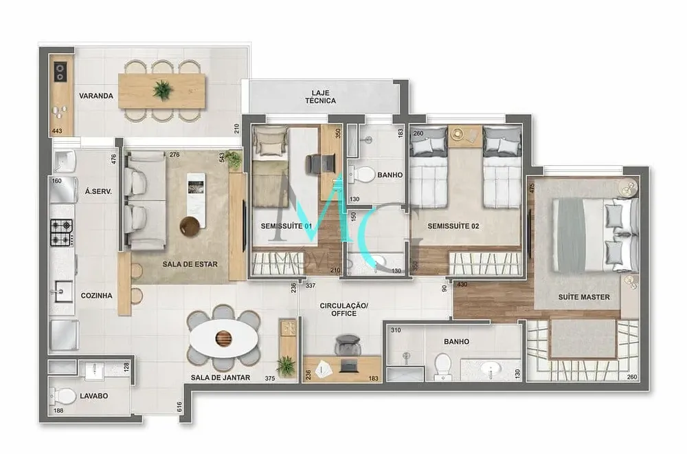 Apartamento, 2 quartos, 66 m² - Foto 116