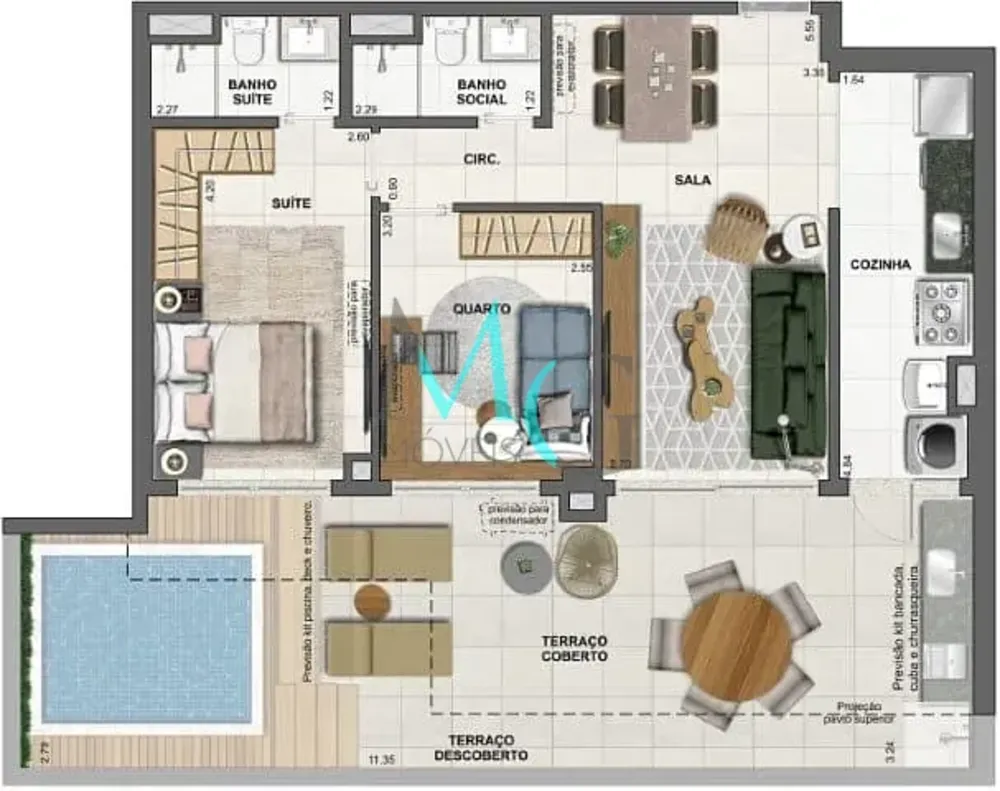 Apartamento, 3 quartos, 242 m² - Foto 62